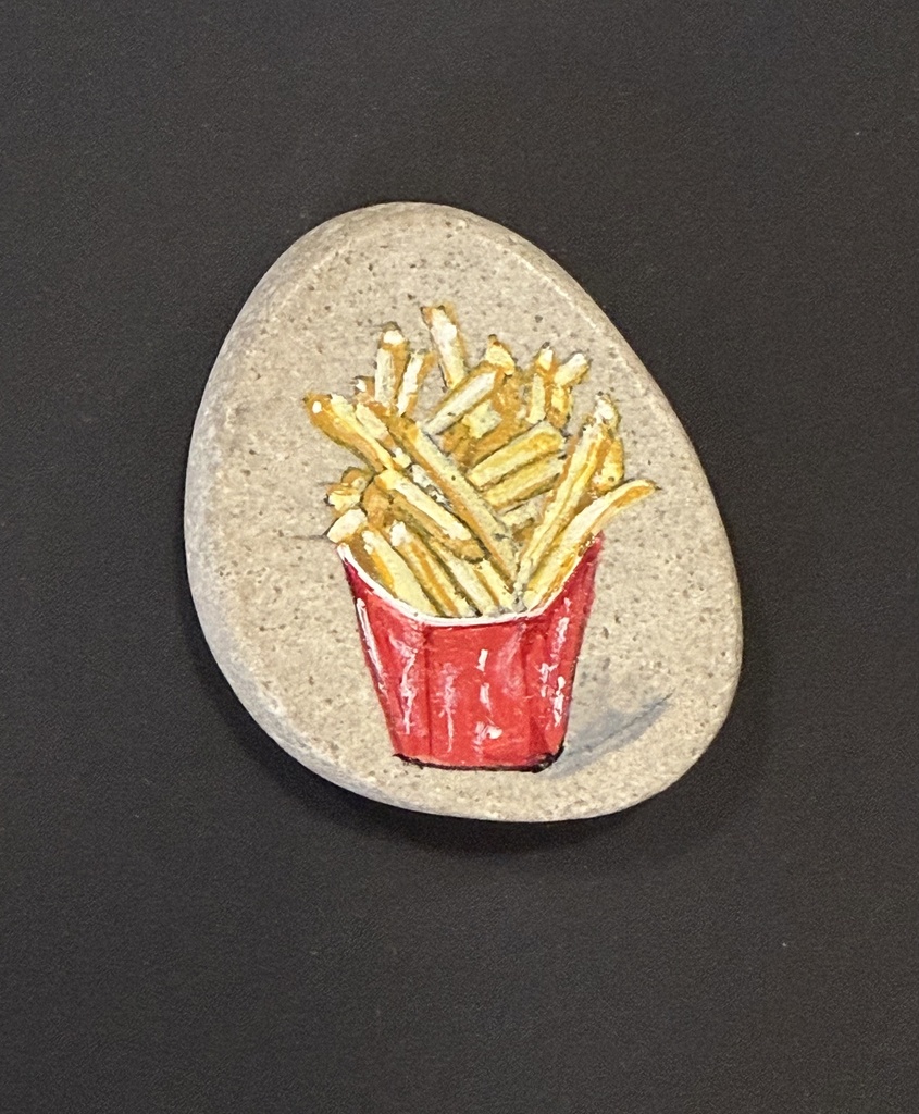 Galet Peint Recto - Grande Frites